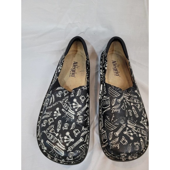 Alegria Debra Chef Black Professional Shoe Size 40 US 10 - Picture 3 of 7